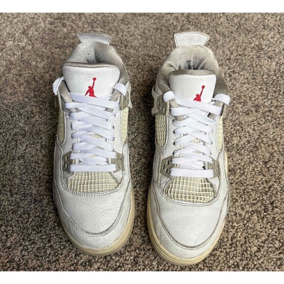 Nike Air Jordan 4 Retro White Oreo Size 6 Youth (Size 7.5 Women's) - Picture 3 of 7